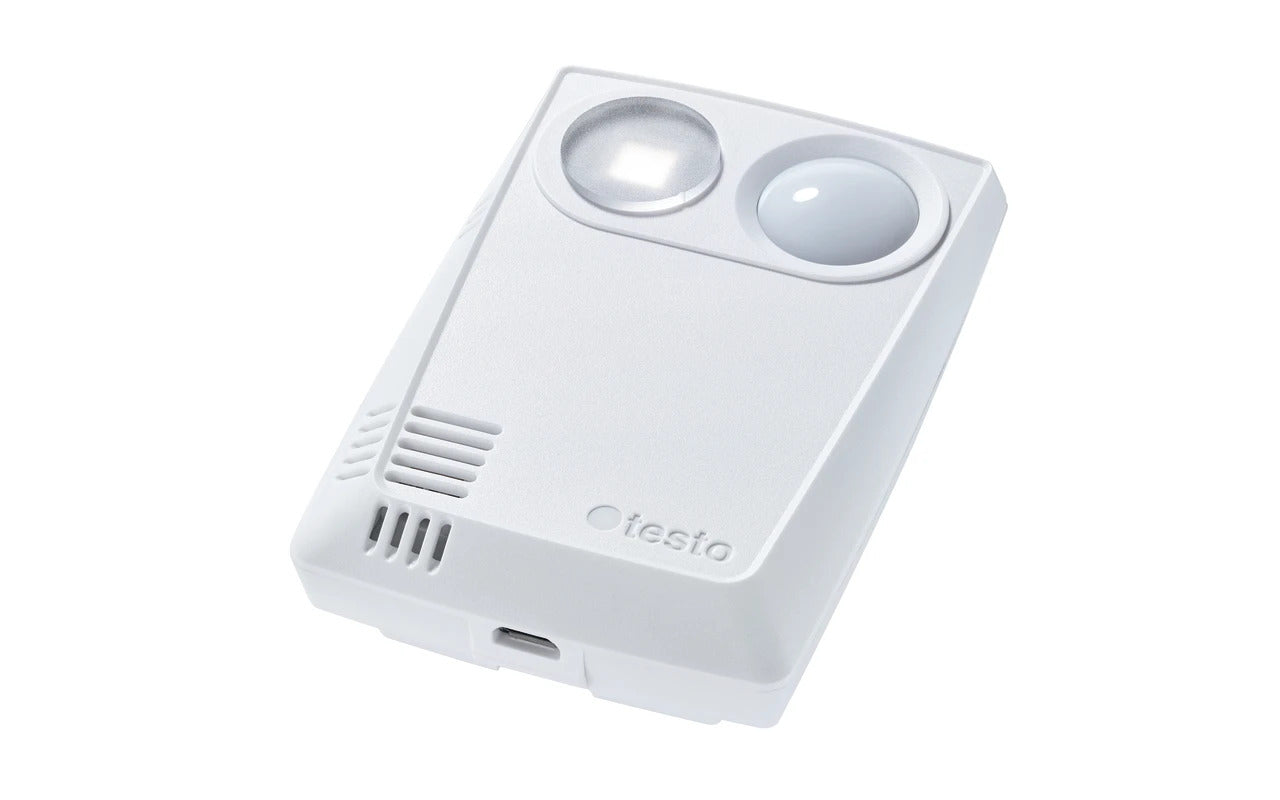 testo 160 THL - WiFi data logger with integrated sensors for temperature, humidity, lux and UV radiation